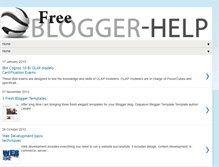 Tablet Screenshot of free-blogger-help.blogspot.com