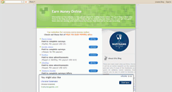 Desktop Screenshot of earnmoneyonlinetoday.blogspot.com