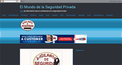 Desktop Screenshot of elmundodelaseguridadprivada.blogspot.com