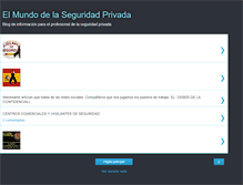 Tablet Screenshot of elmundodelaseguridadprivada.blogspot.com