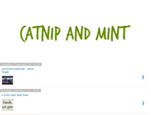 Tablet Screenshot of catnipandmint.blogspot.com
