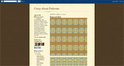 Desktop Screenshot of crazyaboutpatterns.blogspot.com