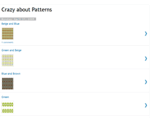 Tablet Screenshot of crazyaboutpatterns.blogspot.com