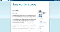 Desktop Screenshot of janeaustensjews.blogspot.com