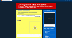 Desktop Screenshot of donaldduckstripfiguren.blogspot.com