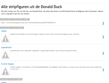 Tablet Screenshot of donaldduckstripfiguren.blogspot.com