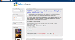 Desktop Screenshot of behaviorfrontiers.blogspot.com