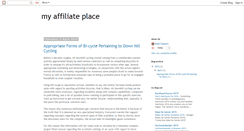 Desktop Screenshot of myaffiliateplace.blogspot.com