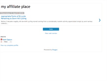 Tablet Screenshot of myaffiliateplace.blogspot.com