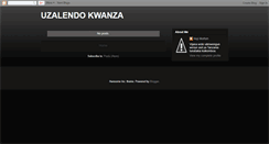 Desktop Screenshot of bongokwanza.blogspot.com