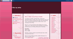 Desktop Screenshot of ilikemywine.blogspot.com