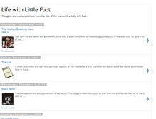 Tablet Screenshot of lifewithlittlefoot.blogspot.com