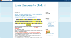 Desktop Screenshot of eiimuniversitysikkim.blogspot.com