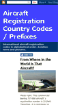 Mobile Screenshot of aircraft-registration-country-codes.blogspot.com