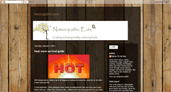 Desktop Screenshot of naturopathiceats.blogspot.com