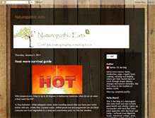 Tablet Screenshot of naturopathiceats.blogspot.com