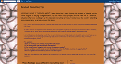 Desktop Screenshot of baseballrecruitingtips.blogspot.com