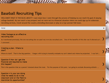 Tablet Screenshot of baseballrecruitingtips.blogspot.com