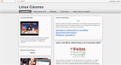Desktop Screenshot of linuxcaceres.blogspot.com