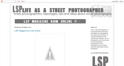 Desktop Screenshot of lifeasastreetphotographer.blogspot.com