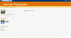 Desktop Screenshot of epicstarphotography.blogspot.com