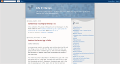Desktop Screenshot of life-by-design.blogspot.com