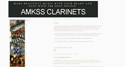 Desktop Screenshot of amkss-clarinets.blogspot.com