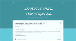 Desktop Screenshot of lectoinvescritura.blogspot.com