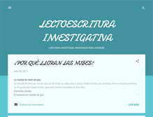 Tablet Screenshot of lectoinvescritura.blogspot.com