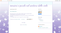 Desktop Screenshot of pensierieparolenelsentierodelleviole.blogspot.com