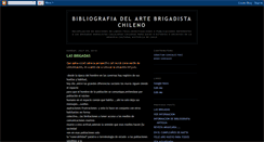 Desktop Screenshot of bibliografiadelartebrigadistachileno.blogspot.com