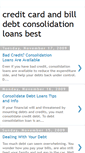 Mobile Screenshot of creditcardbilldebtconsolidationloanbe.blogspot.com
