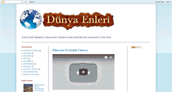 Desktop Screenshot of dunyaenleri.blogspot.com