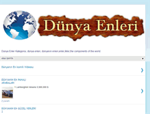 Tablet Screenshot of dunyaenleri.blogspot.com