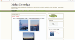 Desktop Screenshot of maiaskonstiga.blogspot.com