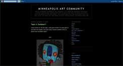 Desktop Screenshot of mplsartcommunity.blogspot.com