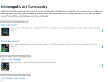 Tablet Screenshot of mplsartcommunity.blogspot.com