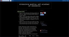 Desktop Screenshot of kyokushinacademy.blogspot.com