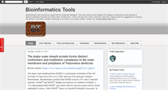 Desktop Screenshot of bioinformatictools.blogspot.com