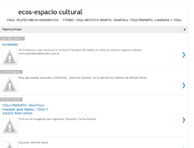 Tablet Screenshot of ecosespaciocultural.blogspot.com
