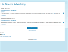 Tablet Screenshot of lifescienceadvertising.blogspot.com