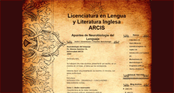 Desktop Screenshot of lenguayliteraturainglesaarcis.blogspot.com