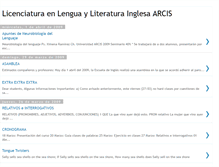 Tablet Screenshot of lenguayliteraturainglesaarcis.blogspot.com