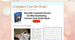 Desktop Screenshot of complex-cyst-on-ovary.blogspot.com