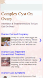 Mobile Screenshot of complex-cyst-on-ovary.blogspot.com