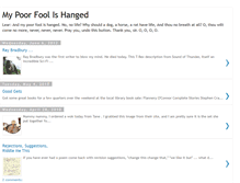 Tablet Screenshot of mypoorfoolishanged-keith.blogspot.com