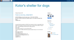 Desktop Screenshot of dogshelterkotor.blogspot.com