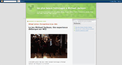 Desktop Screenshot of michaeljacksonhommage.blogspot.com