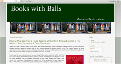 Desktop Screenshot of bookswithballs.blogspot.com