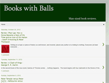 Tablet Screenshot of bookswithballs.blogspot.com